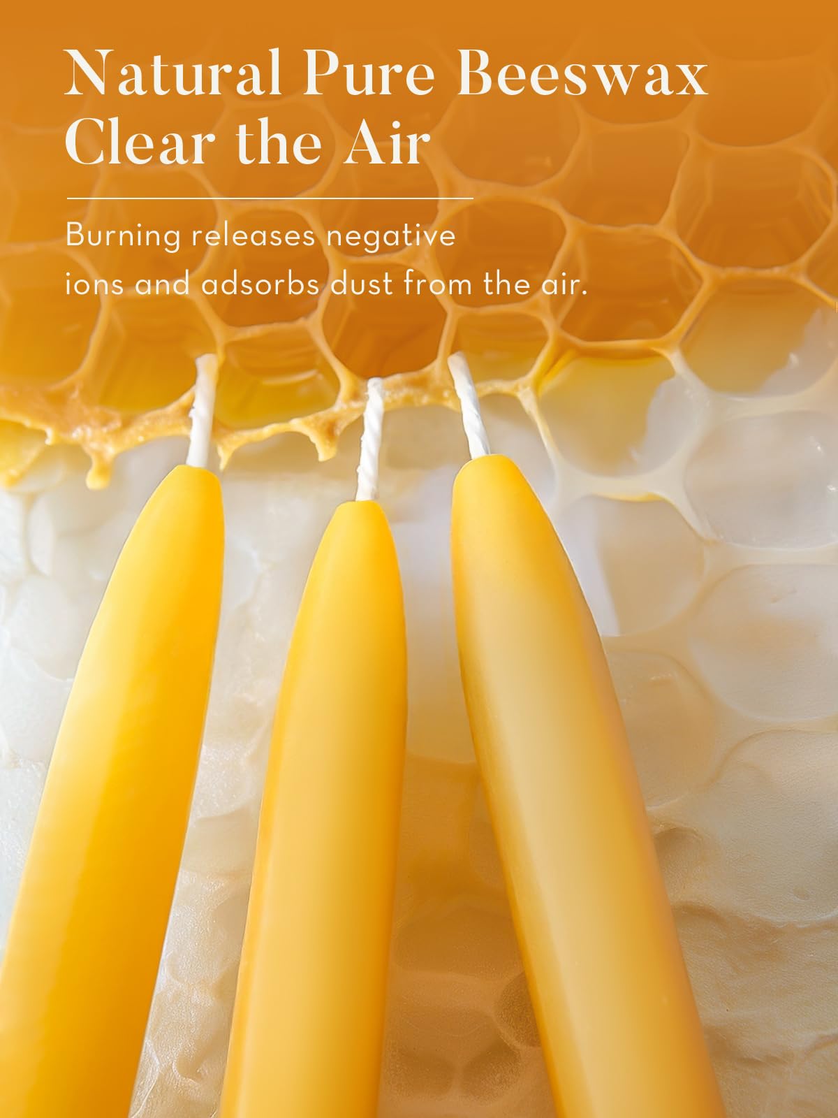 Beeswax Candle Set -96 Pack Tea Lights + 24 Pack Taper Candles + 6 Pack Pillar Candles | Unscented Dripless Smokeless Clean Burning Long Lasting Candles