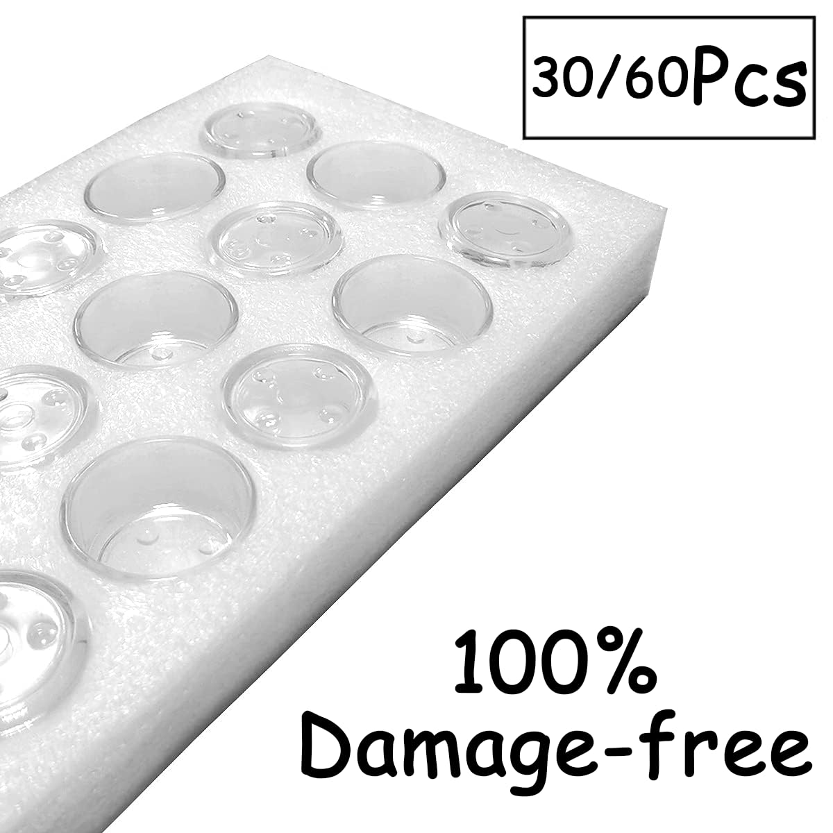 GOLDEAL 30 PCS Small Clear Glass Tealight Candle Holders,Tealight Holders Bulk Use for Weddings Parties Dinner,for 1.5" Tealight. as Well as Candle Mould…