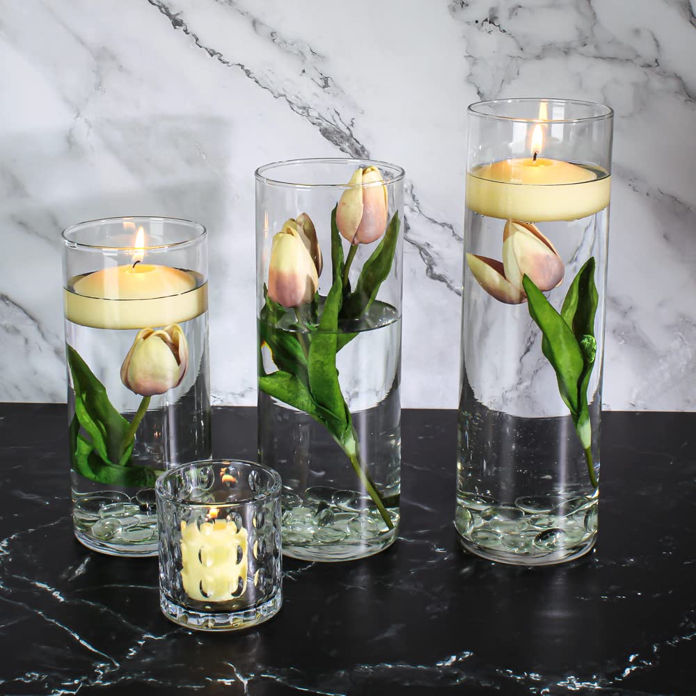 3" Ivory Richland Floating Candles Set of 36