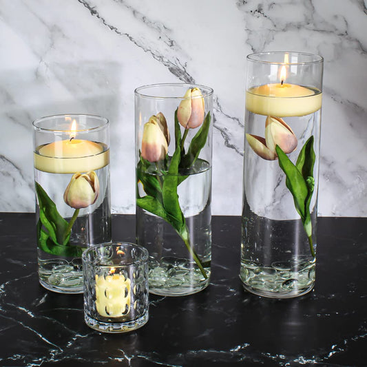 3" Ivory Richland Floating Candles Set of 36
