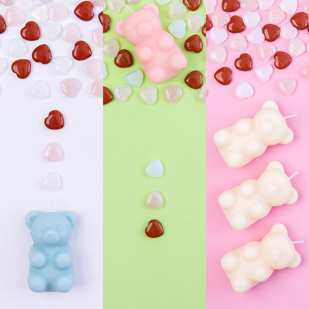 Mysterious Gummy Bear Scented Candle Secret Hidden Inside (White)