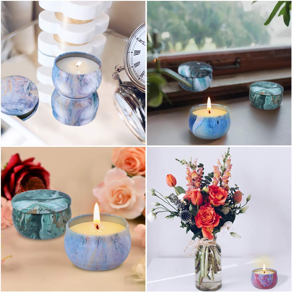 Scented Candles Gifts Set for Women, 9 Pack Aromatherapy Candles Pack Soy Wax with Essential Oil Include Lavender, Jasmine and Vanilla for Bridesmaid, Birthday, Valentine's, Mother's Day, Bath, Yoga
