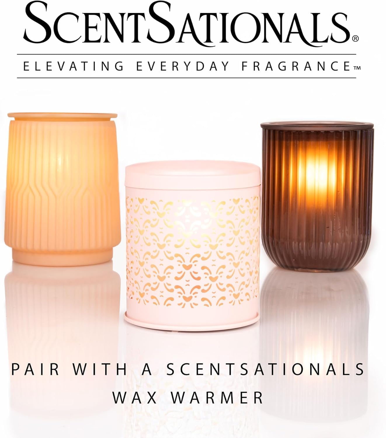 ScentSationals Cinnamon Apples Scented Wax Melts - Apple, Cinnamon, & Brown Sugar, 10oz (24 Cubes)
