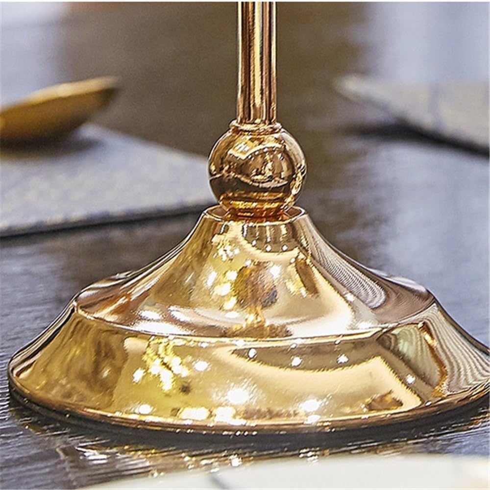 YUHUAWF Candle Holderss Candle Holders Wedding Centerpieces Metal Crystal Candlestick Holders Stand for Table Party Church Decor Decorative Candlestick(Small)