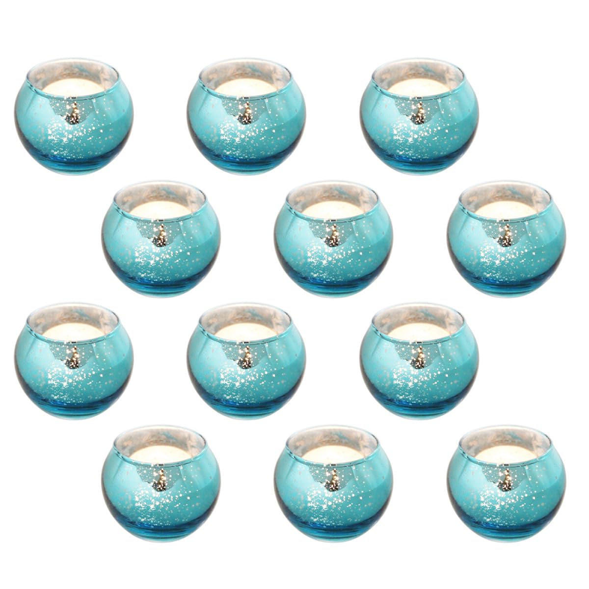 SOESFOUFU 12pcs Patterned Glass Candleholder Set, Small Round Hollow Candle Cups for Table Decor, Decorative Votive Tealight Holders for Weddings and Home Ambiance