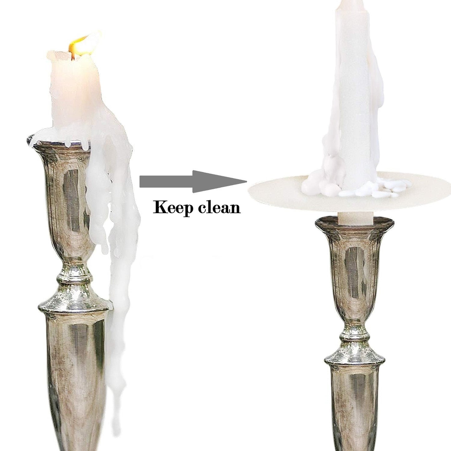 Spell Candles Set of 20, Church Candles with Drip Protectors for Vigils, Prayers, Blessing, Religious, Devotional Candlelight Service