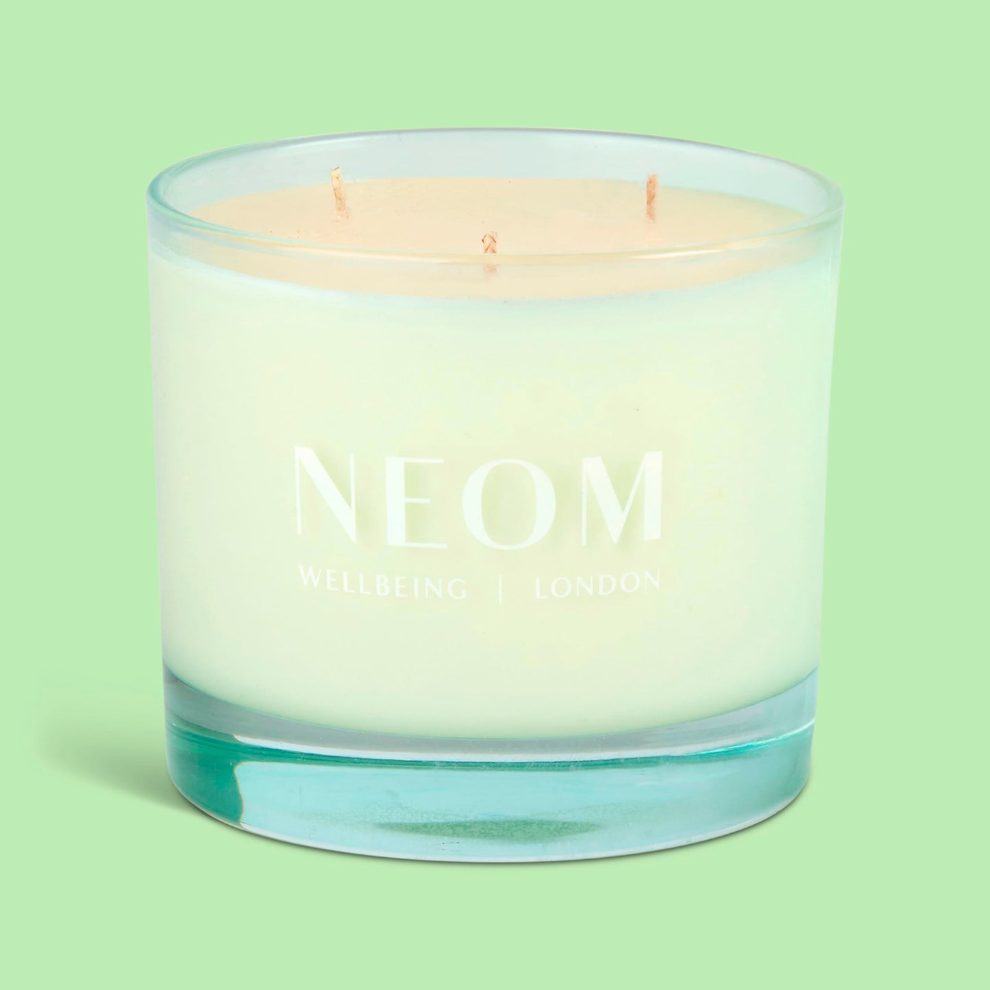 NEOM - Energy Burst Candle 420g I Hand Finished I 3 Wick | 100% Naturally derived Wax infuses Your Space with 100% Natural Refreshing fragrances I Spearmint, Rosemary & Eucalyptus