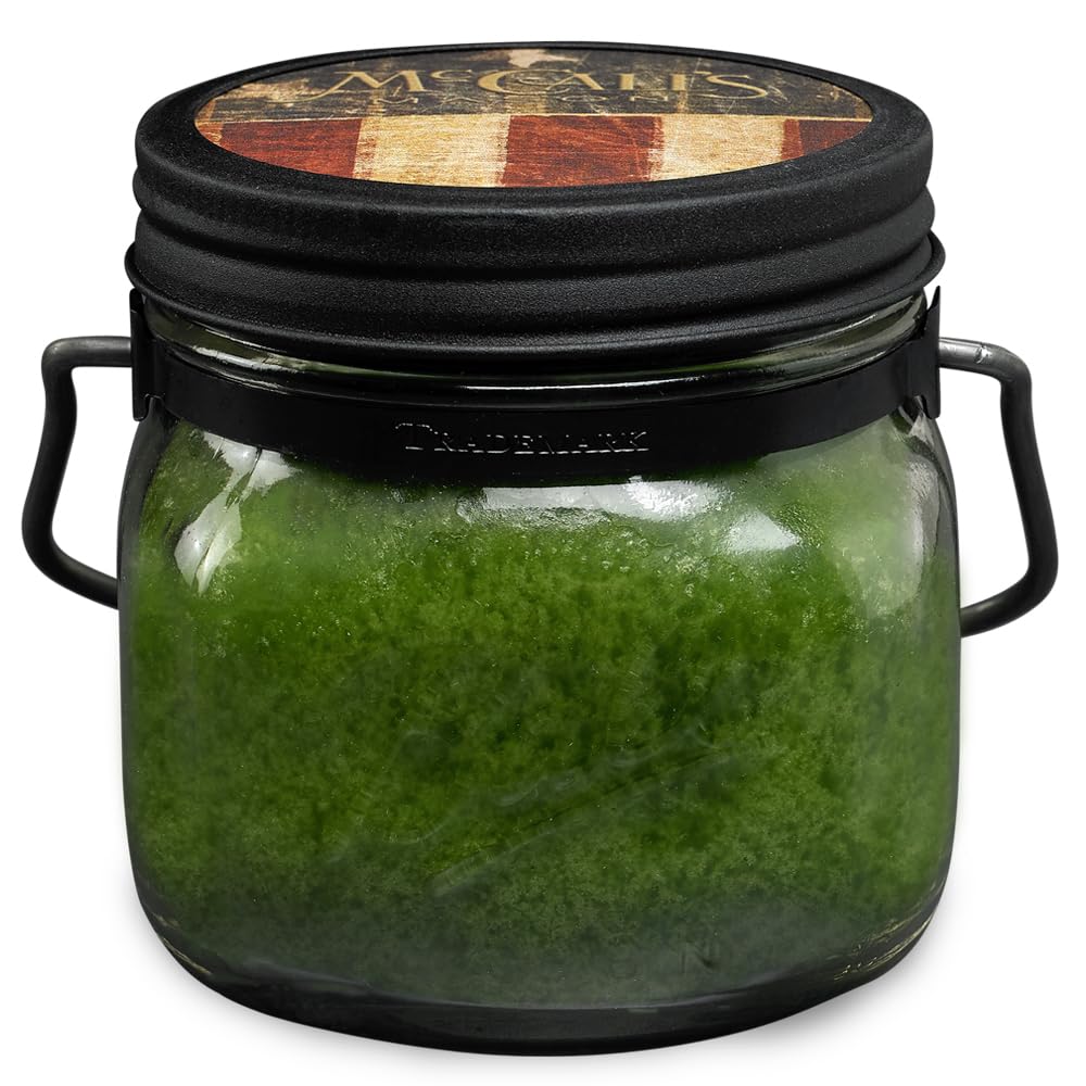 McCall’s Candles | Cabin Scents | 16 oz Two-Wick Scented Candle | USA-Poured | Vintage Mason Jar | Spicy Pine & Outdoor-Inspired Fragrance