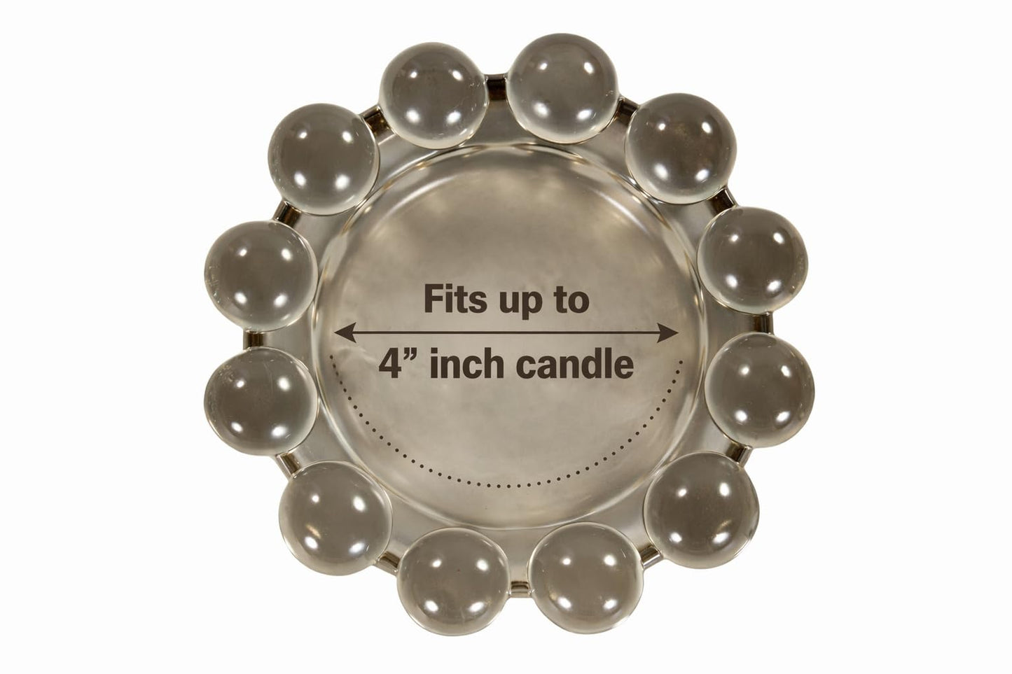 Alice Lane Original Bubble Candle Dish Large – Chic Smoky Glass Candle Dish for Home Decor – Decorative Modern Candle Holder for Small Candles & Diffusers