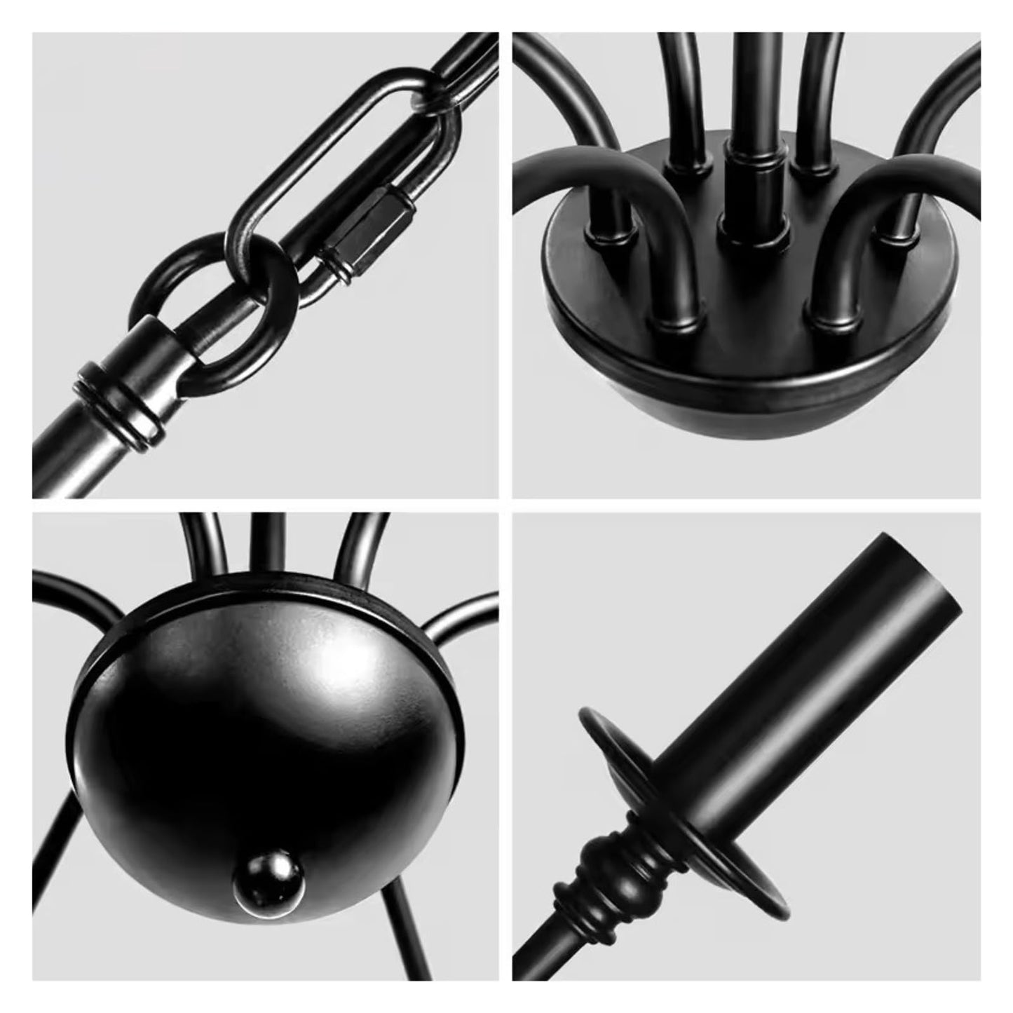 American Modern Simple Candle Chandelier Home Decoration Pendant lamp Bedroom Living Dining Room Kitchen droping Lighting,Luxury Style