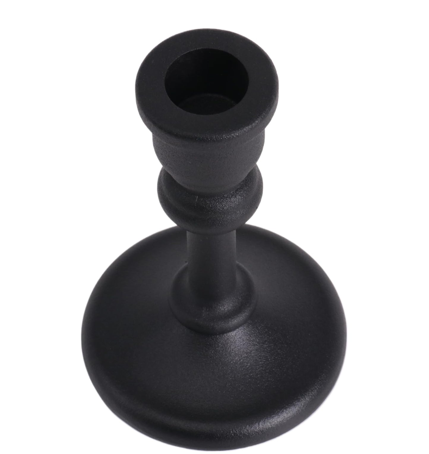 Black Heavy Candlestick Holders Taper Candle Holders Set of 3, Golden Candlestick Holders Decorative Candle Stand, Tapered Candle Holders Set for Wedding, Dining Table, Home Decoration (Antique Black)
