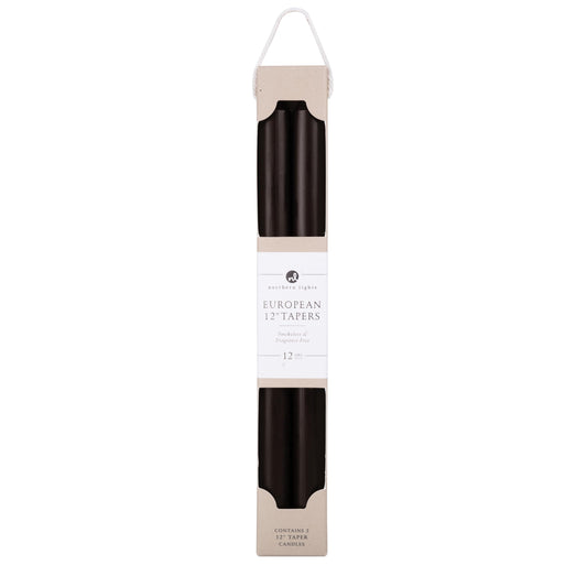 Northern Lights Candles - 12" 2pk Tapers - Espresso - 72875