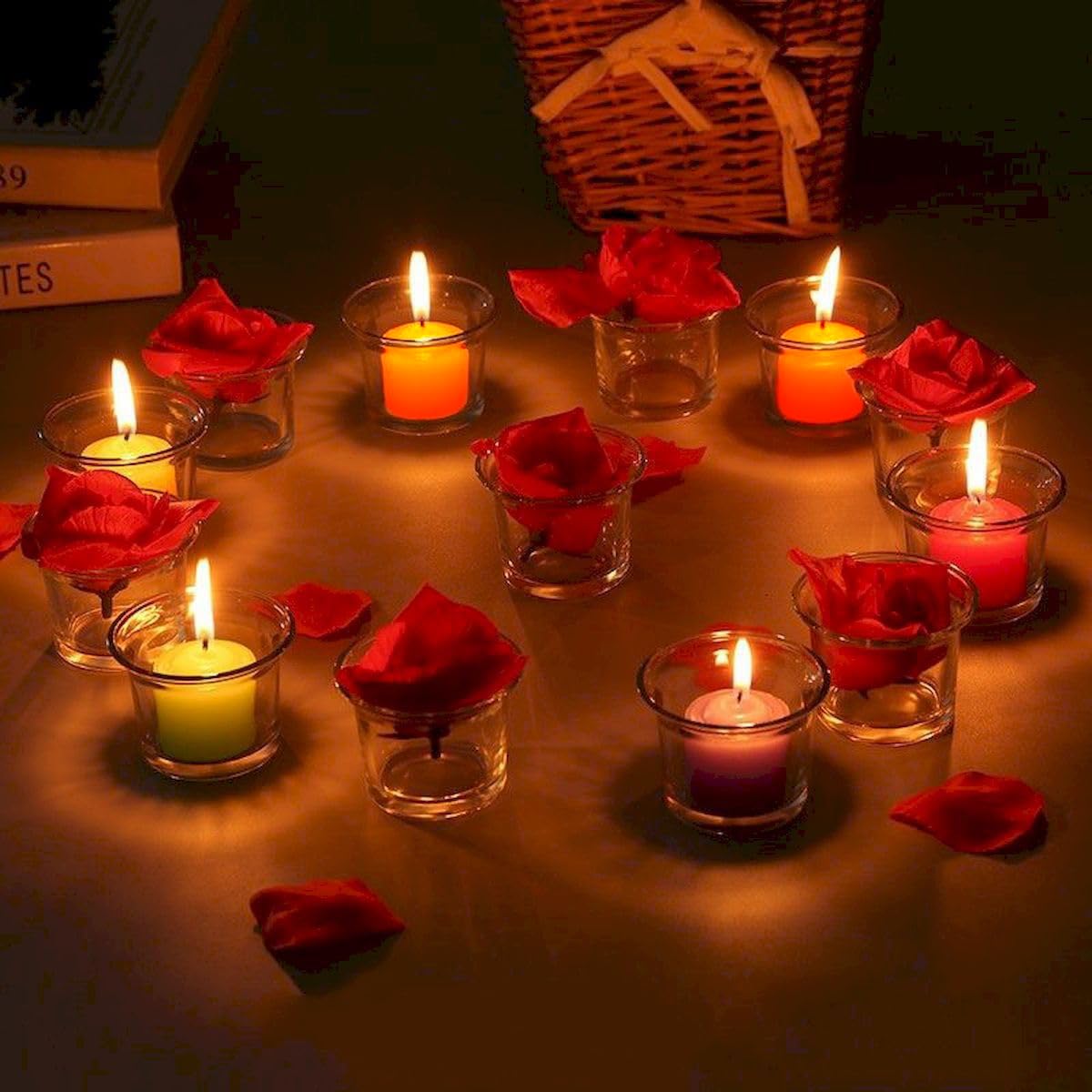9-Pack 1.25-Inch Black Votive Candles for Halloween – Unscented Small Tealight Candle for Home Decor, Church and Special Occasions