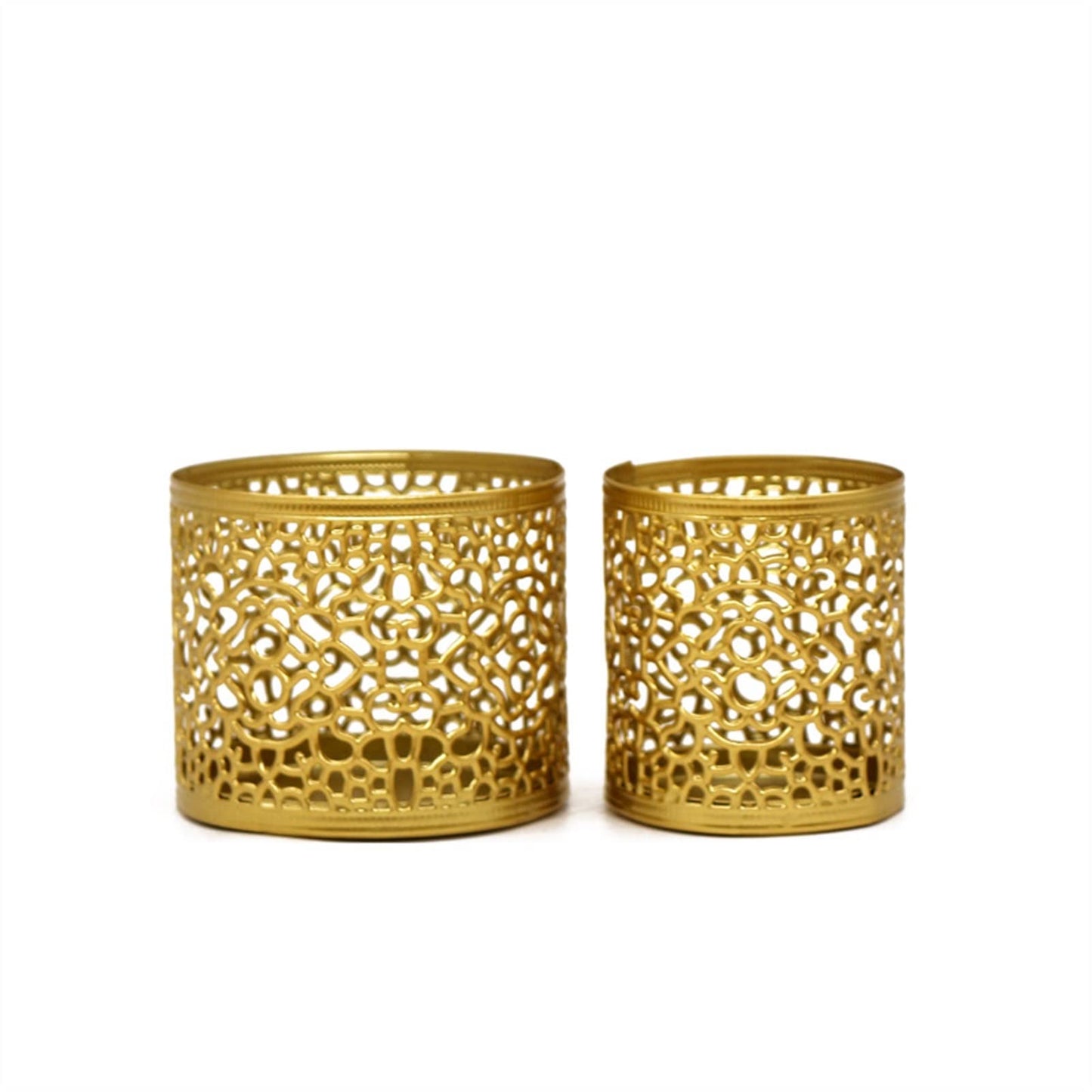 Ornaments Candle Holders for Candlesticks Golden Geometric Hollow Wrought Iron Candle Holder Creative Aromatherapy Candle Cup Home Decoration Ornaments