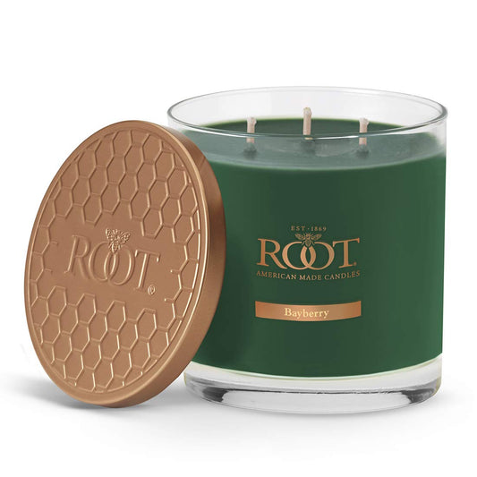 Root Candles 3-Wick Hive Scented Beeswax Blend Candle, 12-Ounce, Bayberry