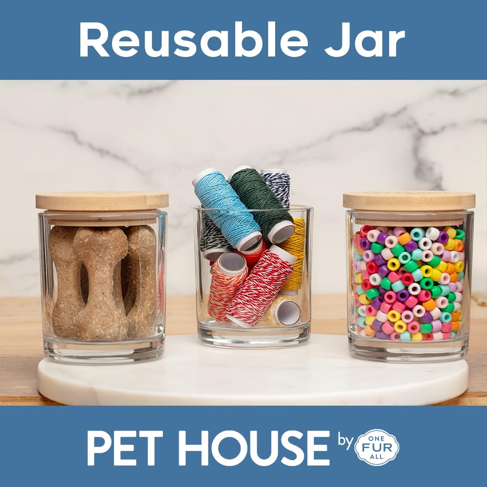 Pet House Candles, Clean Burning, Long Lasting Pet Odor Candles, Plant-Based, 60 Hour Burn Time - Tropical Fruit, 9 oz