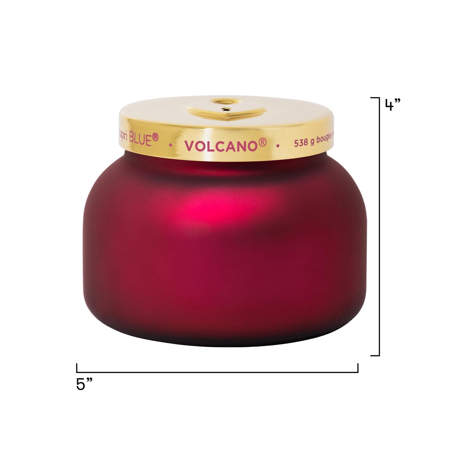 Capri Blue Volcano Scented Candles - Red Luxury Candles for Home Scented with Tropical Fruit & Sugared Citrus - Long Lasting Soy Wax Blend - Valentine's Day Gifts (Locked in Love, 19 oz)
