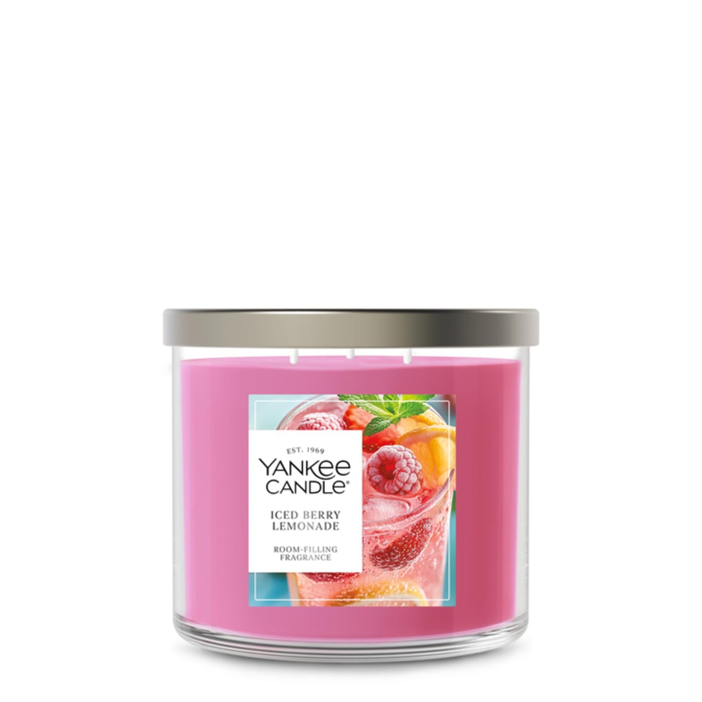 Yankee Candle Iced Berry Lemonade, Scented Candle, 14.5oz 3-Wick Candle Jar with up to 40 Hours Burn Time