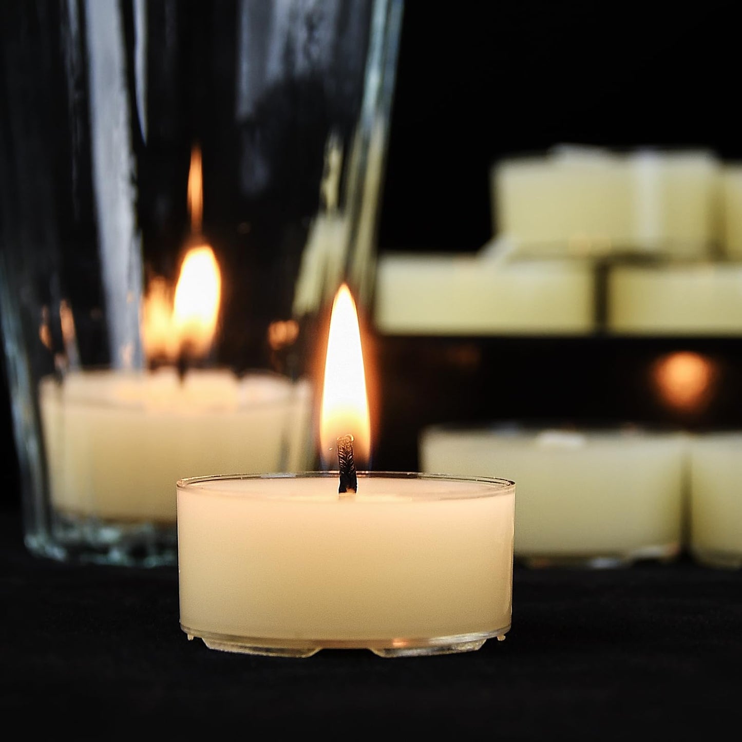 JONERAY 16 Packs Natural Beeswax Tealight Candles,4 Hour Extended Burn Time,Dripless & Smokeless Beeswax Candles (Ivory)