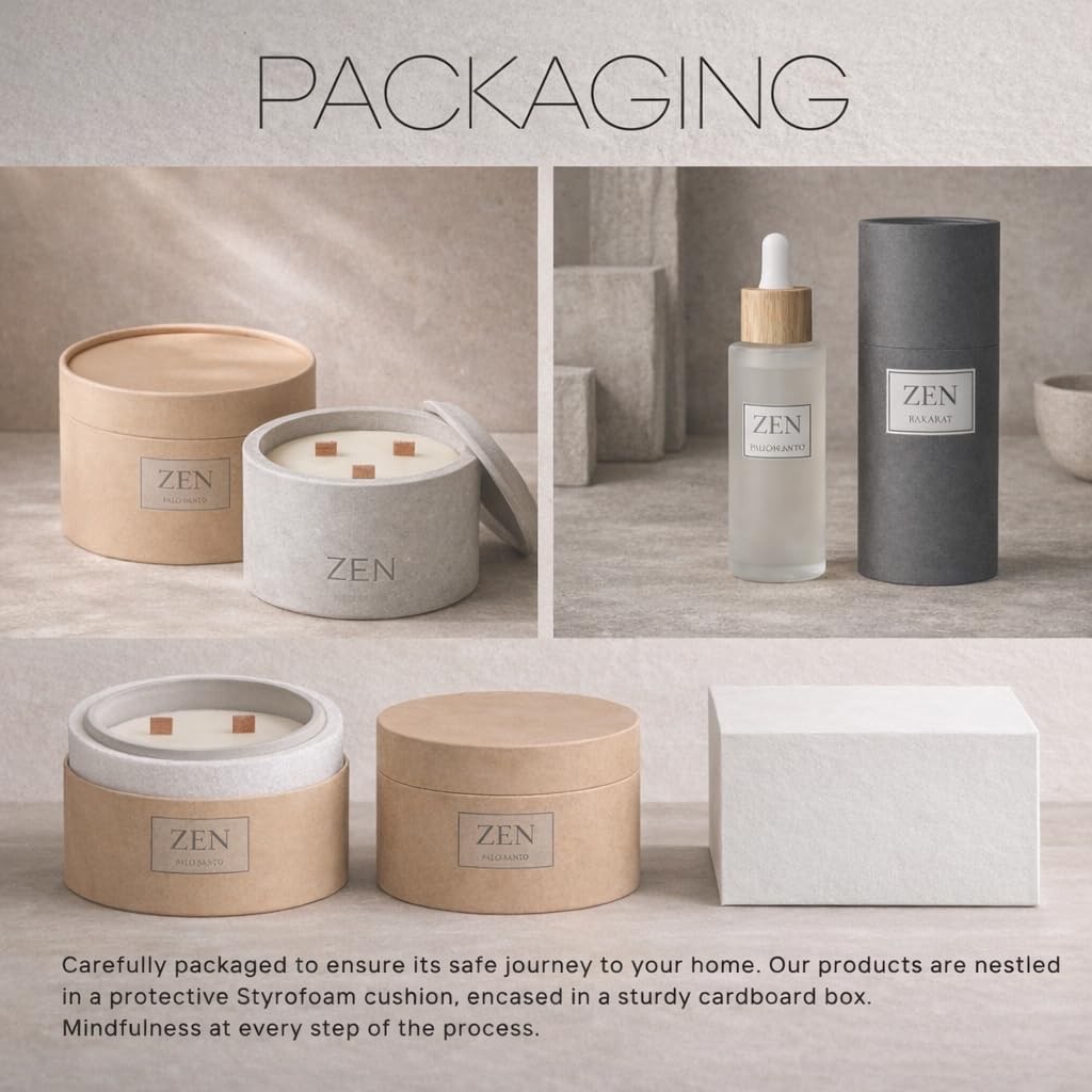 Zen Concrete Candle with Lid – Pineapple Birch Musk – 100% Beeswax, Minimalist Jar, Wooden Wick, Reusable Container Plant Pot Storage – Luxury-Inspired (Gray, Large, AVANTUS)