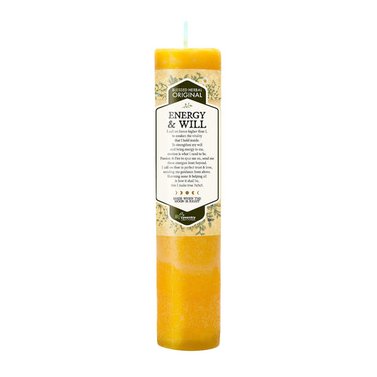 Blessed Herbal Candle Energy and Will