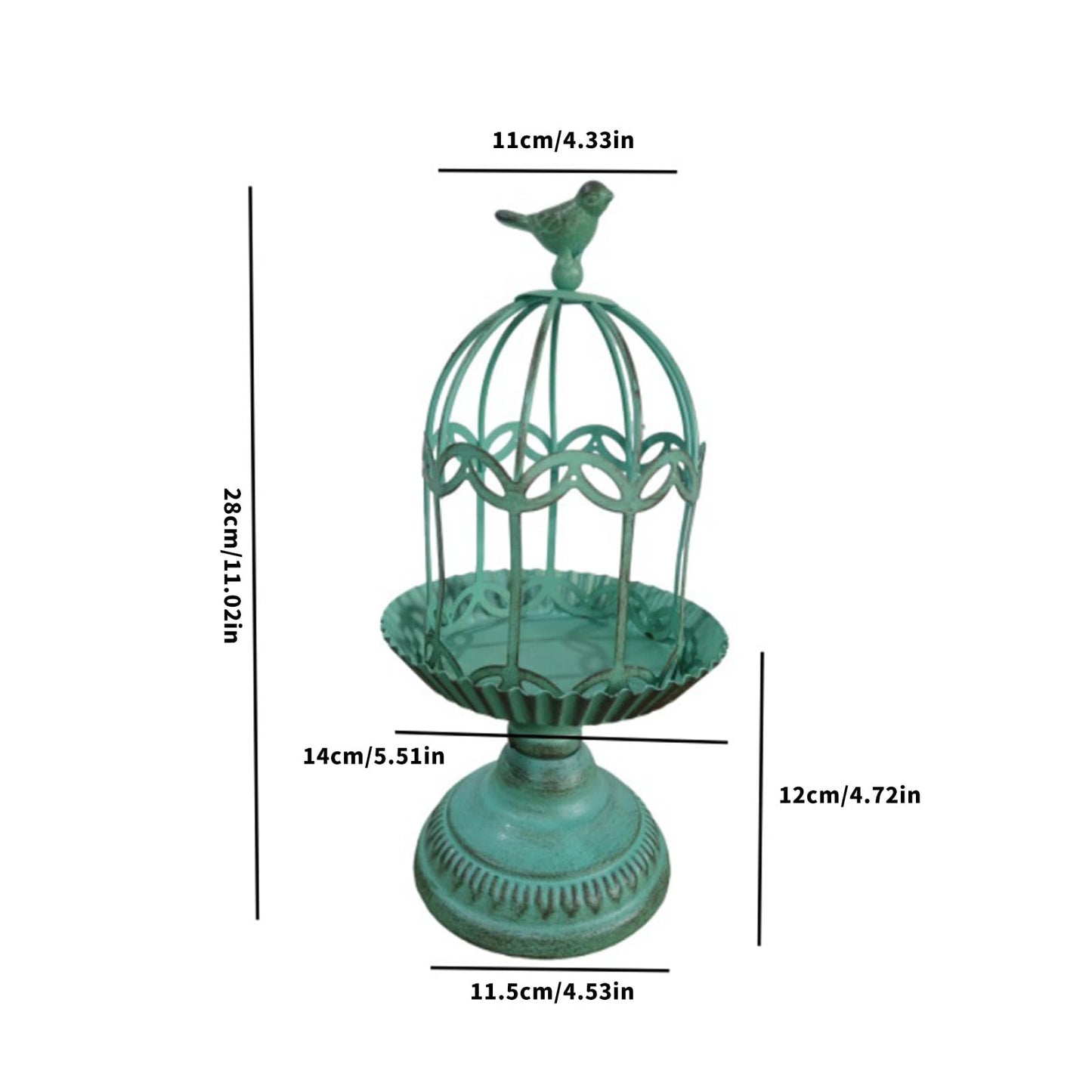 Decorative Candlestick Metal Flower Binding Birdcage Holder Desktop Ornament Home Wedding Decoration Accessories Home Gardening Accessories