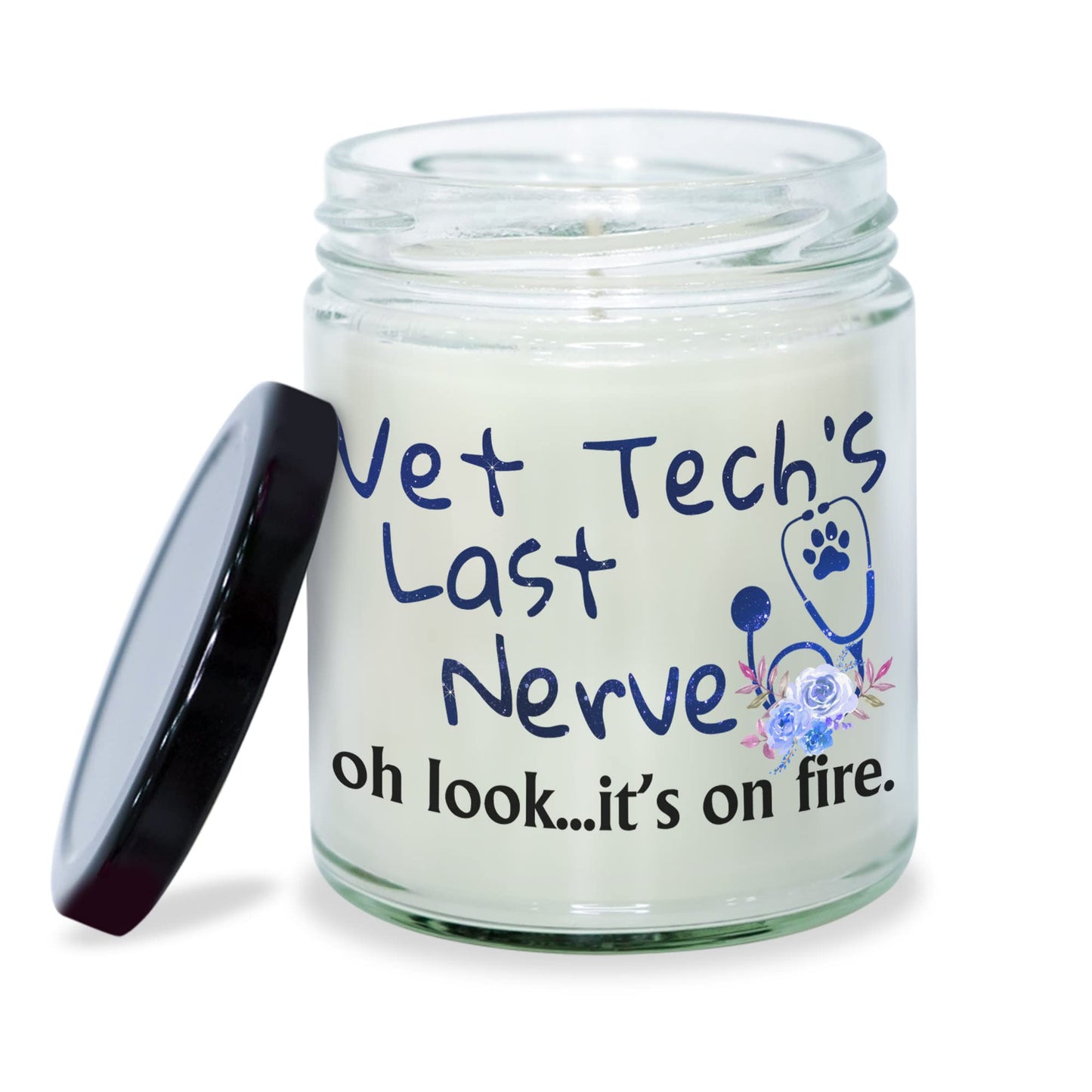 MEDROC Vanilla Candle - Vet Tech Gifts for Women & Men, Vet Tech Week Gifts for Technician, Assistant, Doctor & Receptionist - Bulk (VMC10)