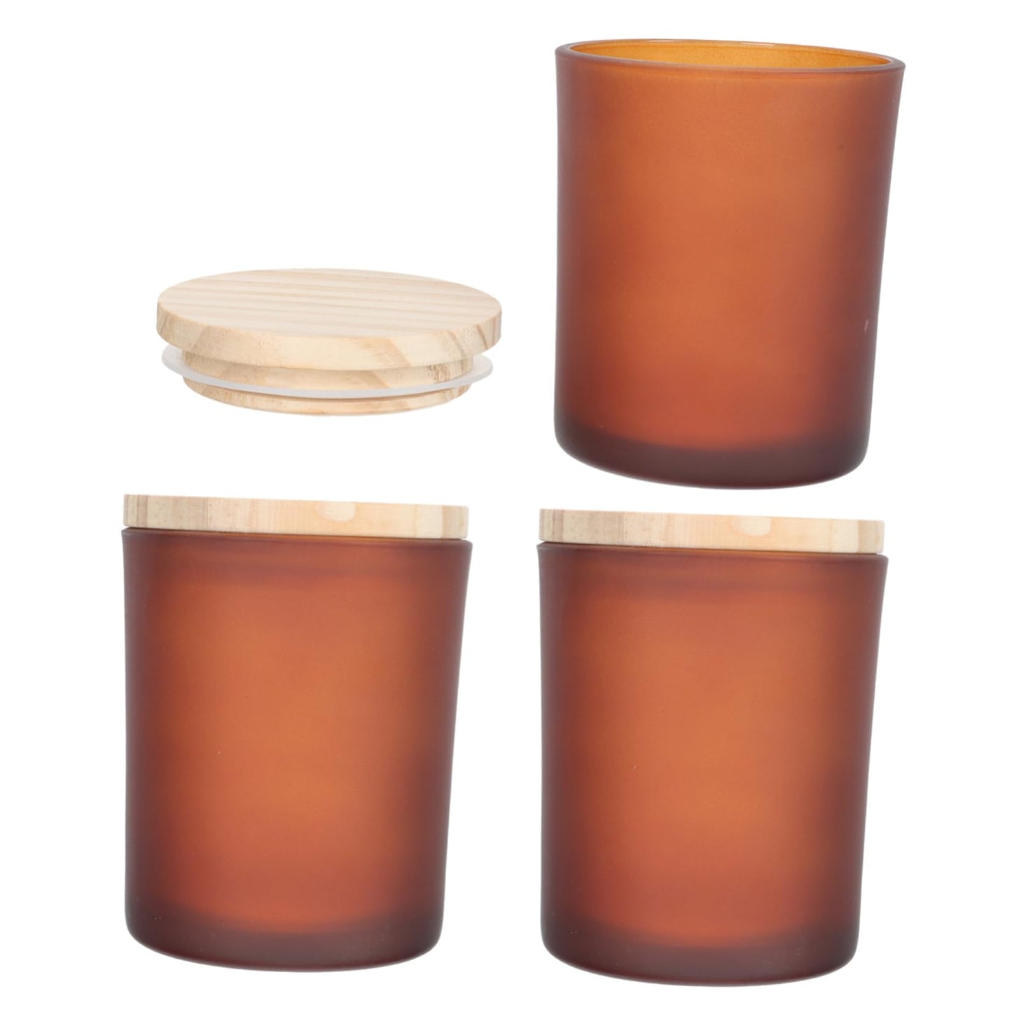 ABOOFAN 3sets Glass Candle Jar Marble Votive Holder Banquet Candlelight Dinner Supply