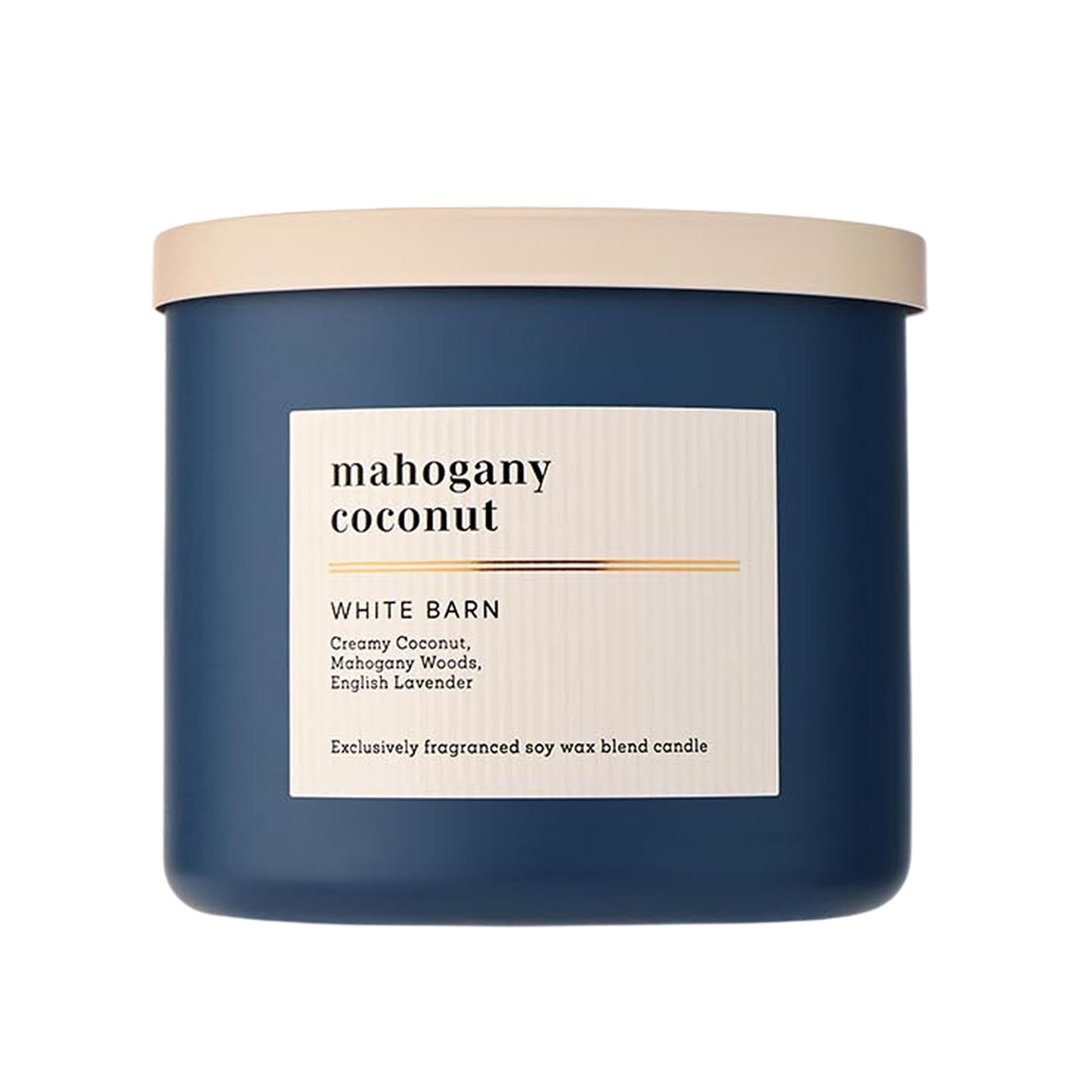 Bath & Body Works 3-Wick Candle, Mahogany Coconut Candle, Strong Throw, Long-Lasting Burn Up to 45 Hours, Exclusively Fragranced Soy Wax Blend, 14.5 oz - 1 Pack