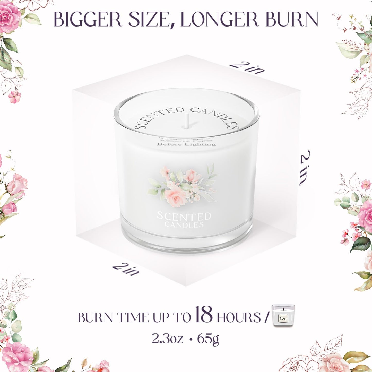 CHILLFLAME 40th Birthday Gifts for Women, Birthday Candle Gift Set for Her, 6 Scented Votive Candles, Candles Gifts for Women/Men (6 Color, 14 oz)