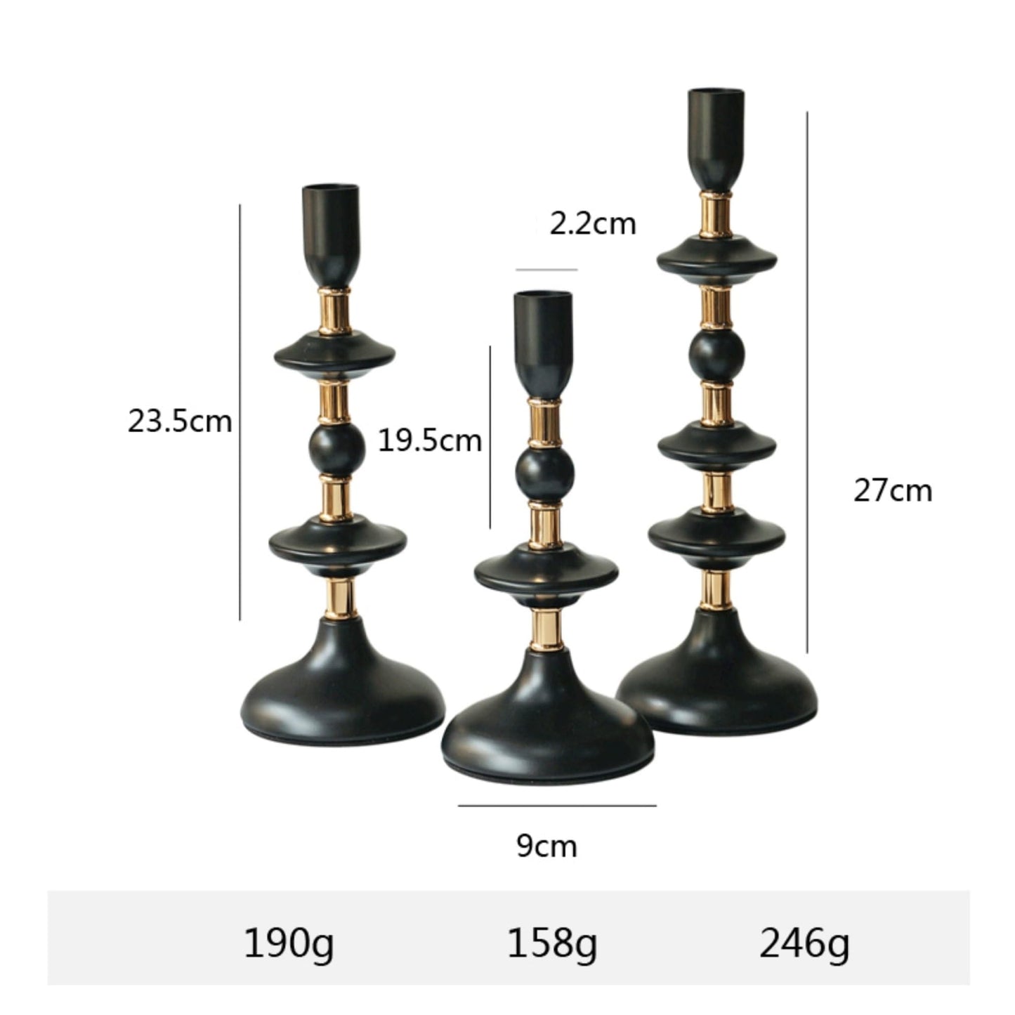 Candlestick Holders Candlestick Iron Decorative Ornament Candle Pedestal Candle Holders ﻿for Dinner Room Table ﻿ Candle Holders(Small)
