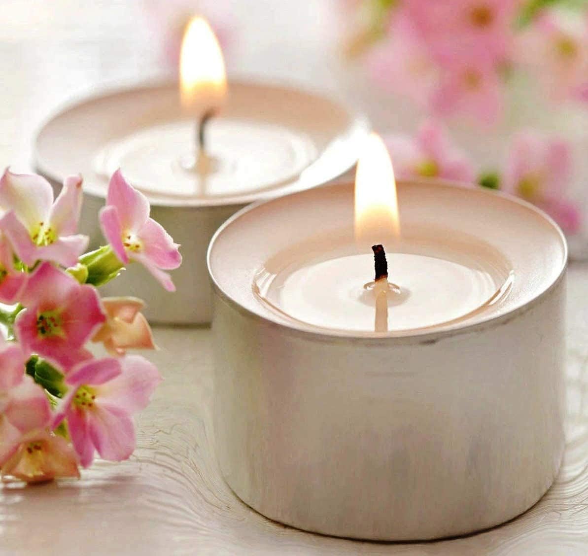 Tealight Candles 100% Pure Wax, Unscented, Long Burning Tealight, 9 Hours Burn time, White Unscented Tea Light Candles (Pack of 200)