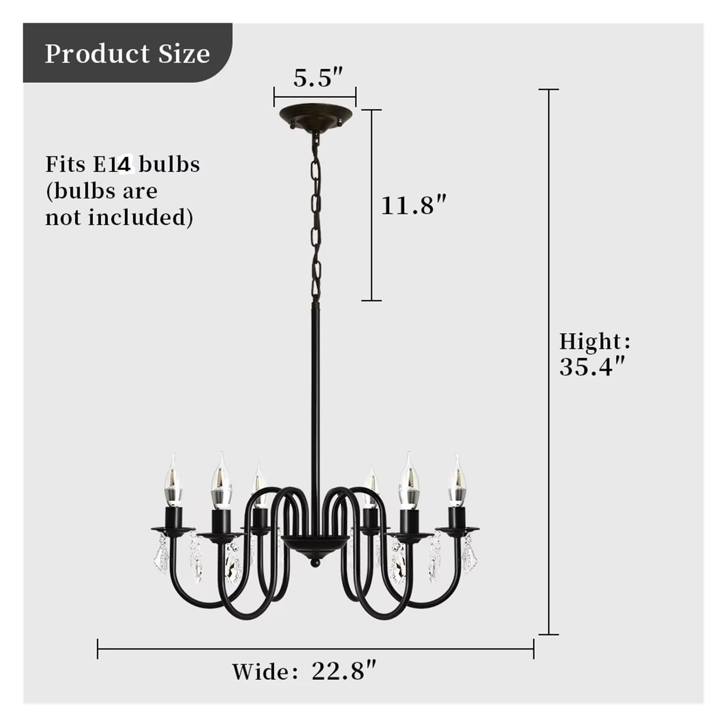 Ceiling Chandelier Iron Crystal LED Hanging Light Candle Pendant Lamp E14 Lustre Home Kitchen Living Dining Room Hotel ﻿,Comfortable Lighting