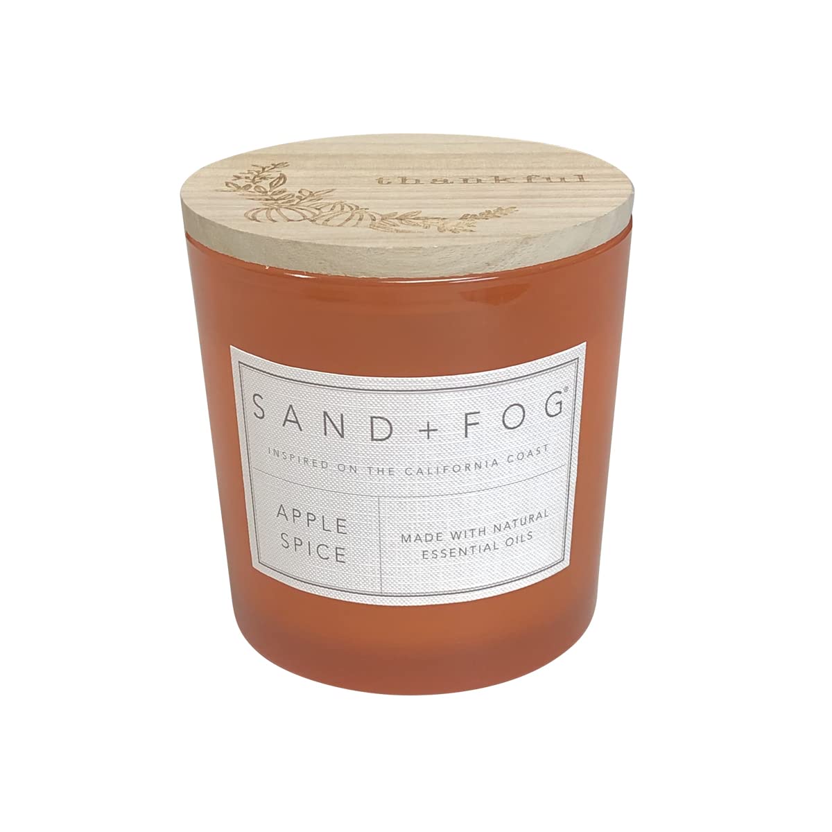Sand + Fog Scented Candles - Apple Spice - Additional Scents and Sizes - 3 Wicks 100% Cotton Lead-Free - Luxury Air Freshening Jar Candles - Perfect Home Decor - 21 oz