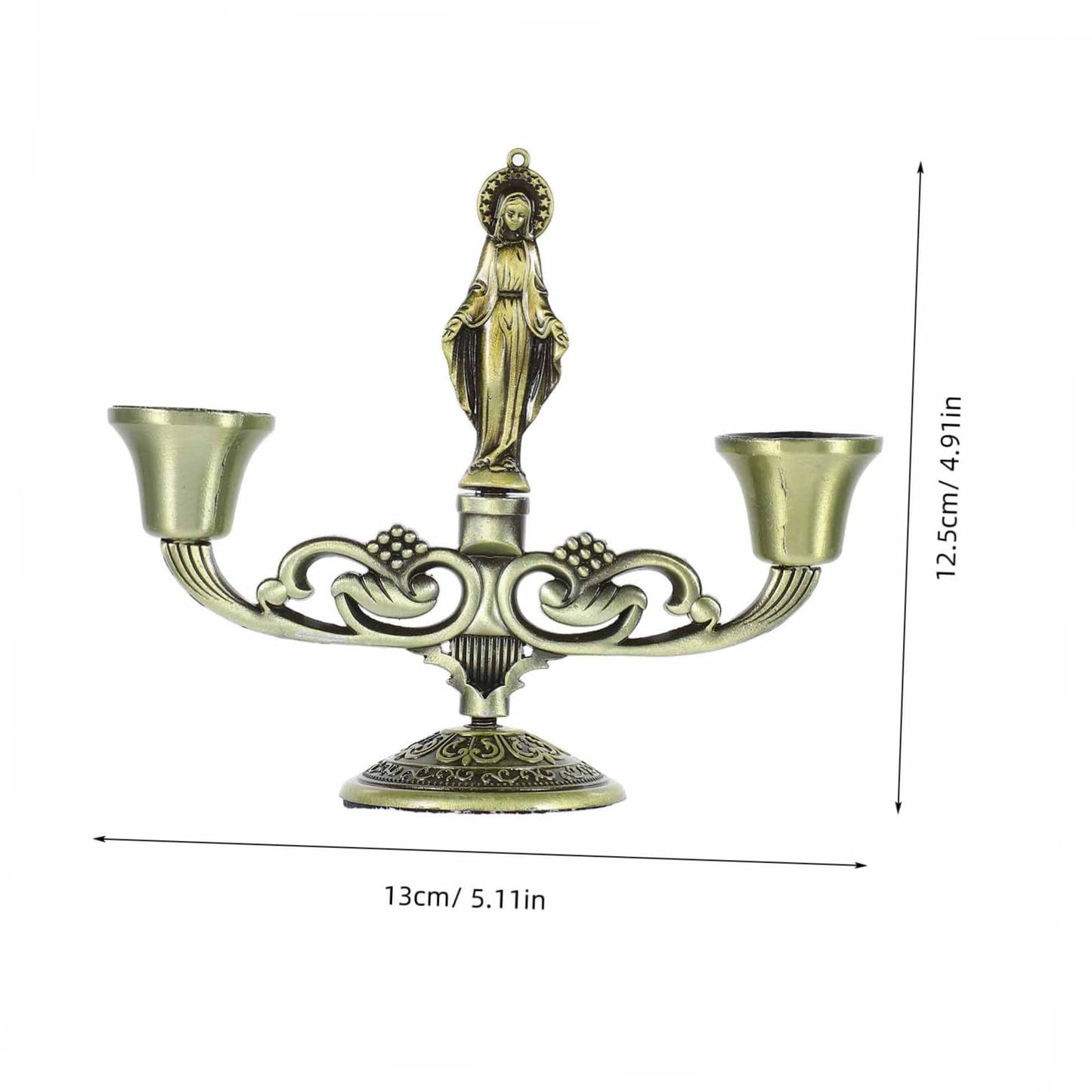 Cabilock European Style Metal Candlestick Holder Decorative Tall Candelabra for Home Table Centerpiece Wedding Birthday Party Retro Design