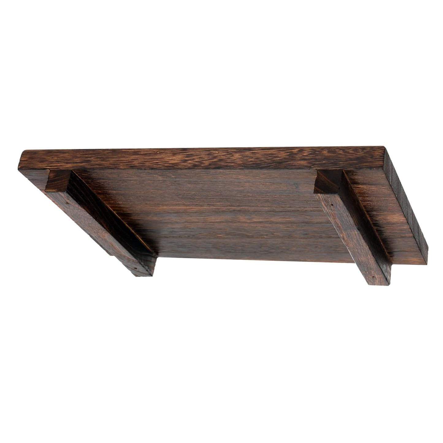 (12 x 7 Inch) Wood Riser Soap Tray, Farmhouse Wood Pedestal Stand for Kitchen Counter Sink, Rustic Wooden Riser Decorative Bathroom Counter Dishes Plant Bottles Candles Display