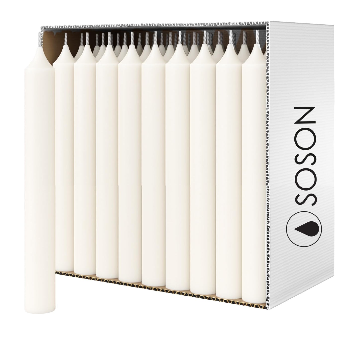Simply Soson 4.5 inch Ritual Taper Candles Bulk, Mini Taper Candles - 42 White Chime Spell Candles - Small Taper Candle Stick, Use as Witchcraft Supplies, Altar Candles, Unscented Prayer Candles