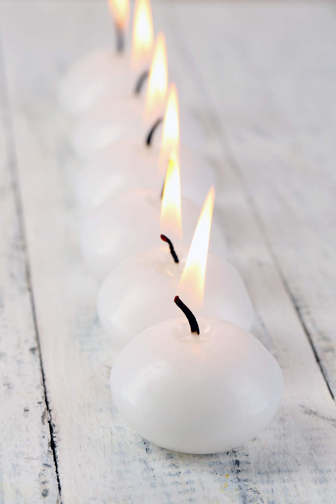 D'light Online Small 2 Inch Floating Candles Bulk Pack for Events, for Centerpieces, Weddings, Spa, Home Decor, Special Occasions and Holiday Decorations (Small - 2" - Set of 144, White)