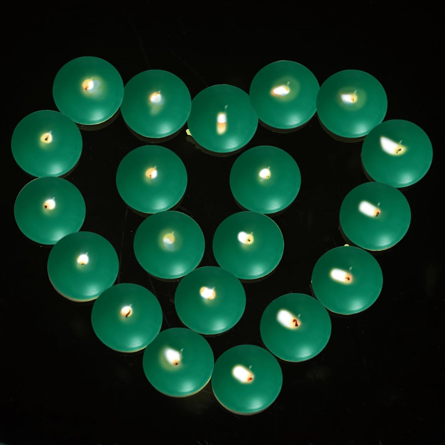 20 Pcs Floating Candles Centerpieces, 1.5 Inch Unscented Floating Candles Small Decoration for Valentine's Day, Thanksgiving, Wedding and Home Decor