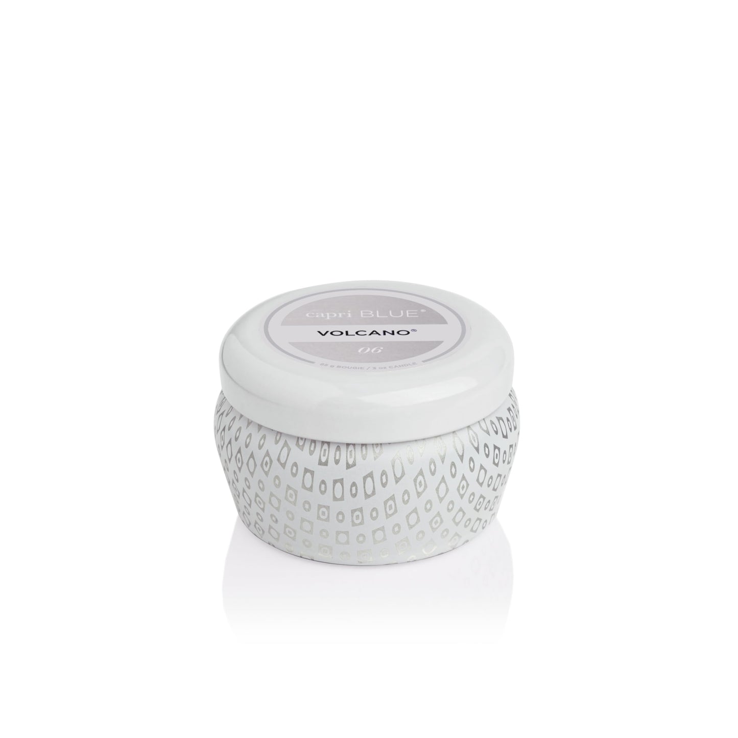 Volcano White Mini Tin Candle