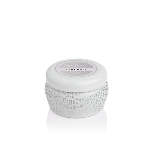 Volcano White Mini Tin Candle