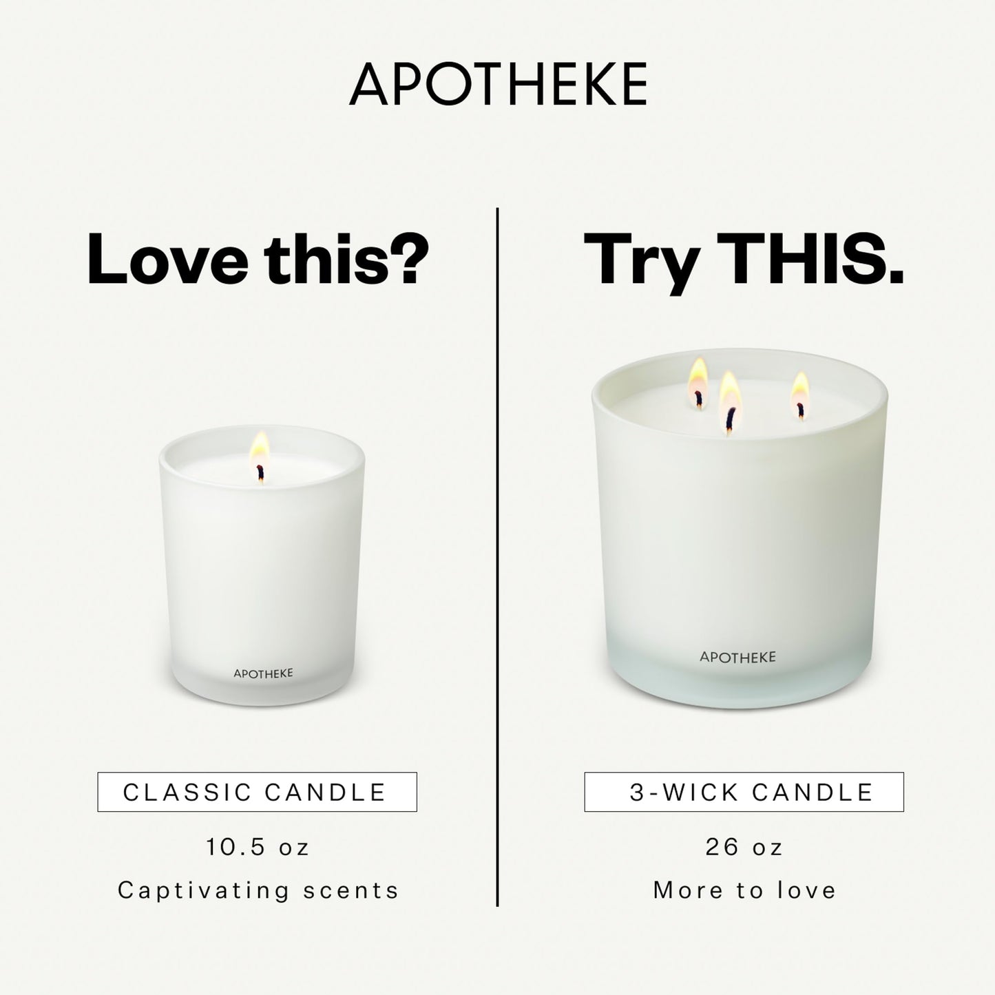 Apotheke Signature Scented Candles for Home, Charcoal - 10.5 oz - Soy Wax, Non Toxic, Large Jar - Luxury Black Candle Gifts for Women & Men - Cedarwood, Sandalwood, Oud, and Amber