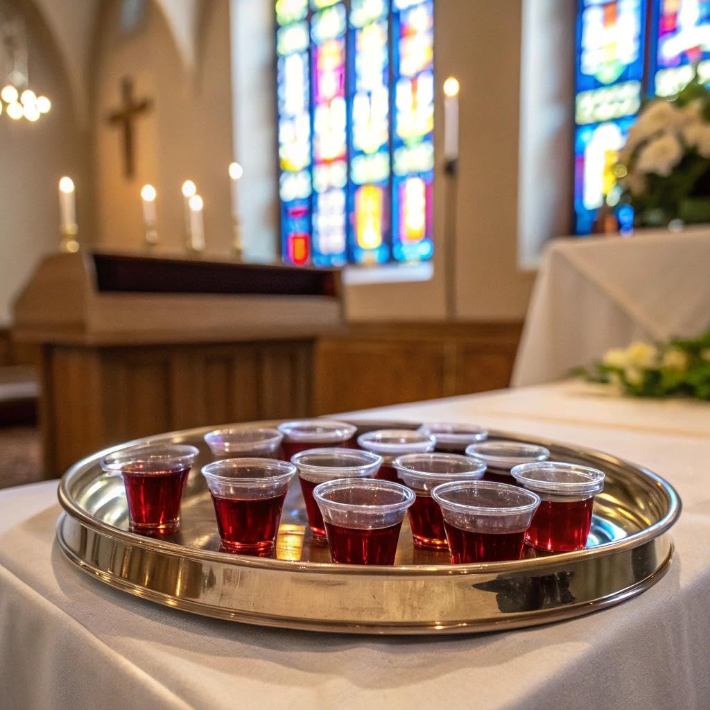 BROADMAN CHURCH SUPPLIES Pre-filled Communion Fellowship Cup, Juice and Wafer Set, 100 Count