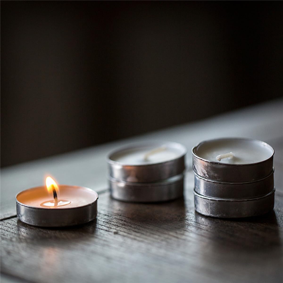 OSOLADY 20Pcs Smokeless Tea Warming Candles for Residential and Commercial Use Unscented Compact Tealight Long Burning Reliable Candles for Office Shops and Weddings