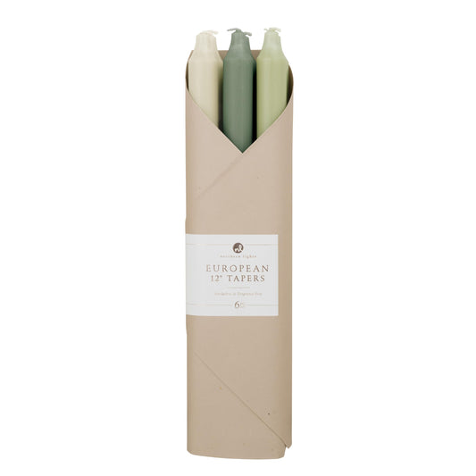 Northern Lights Candles - 12" 6pk Taper Combo - Cottage Vines - 72750