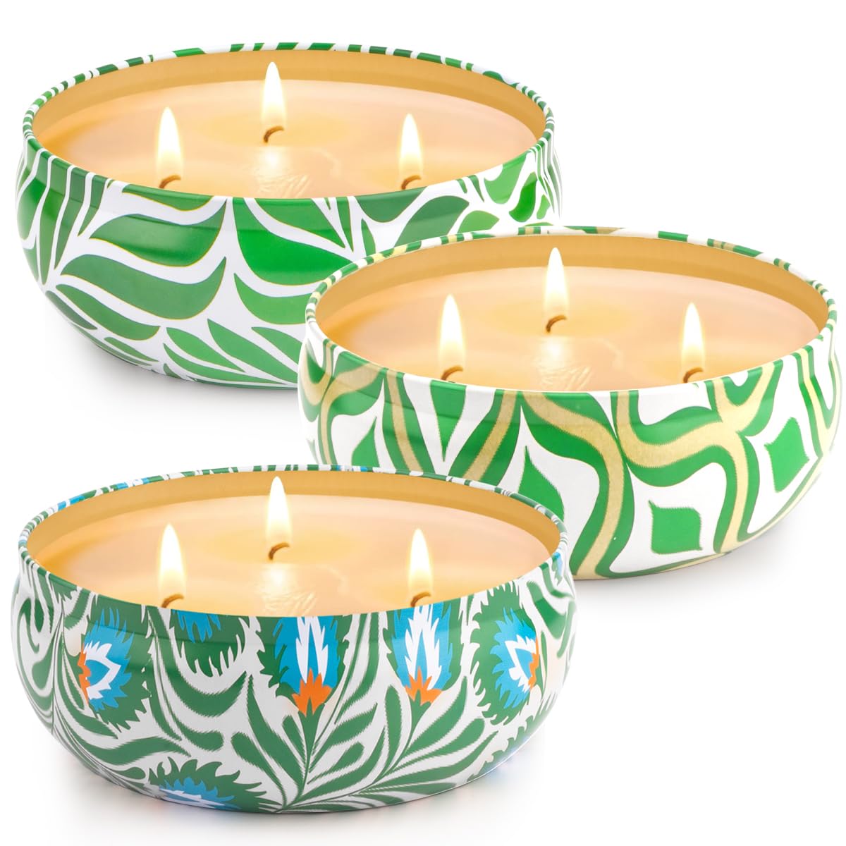 Citronella Candles Outdoor, Large 36oZ Citronella Candles, 240 Hours Burning, 3-Wick Natural Soy Wax Summer Outdoor Candles for Outside Indoor Patio Home Garden Yard Balcony Camping Porch BBQ