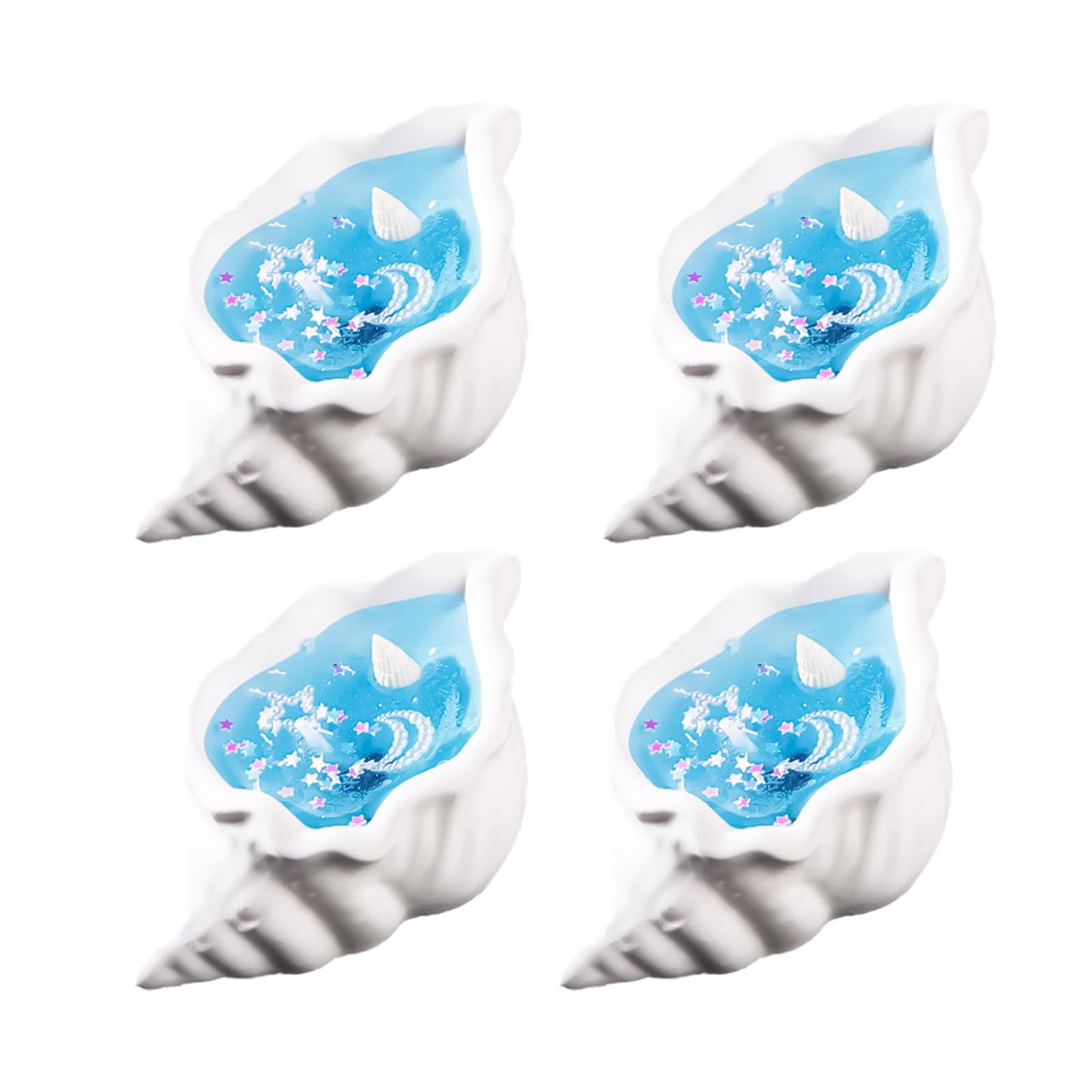 4 Pack Scented Candles for Home Small Candles Candles Gifts Sets for Women Men Birthday Thanksgiving Christmas Valentine's Mother's Day (Light Blue &Orange) (Light Blue)