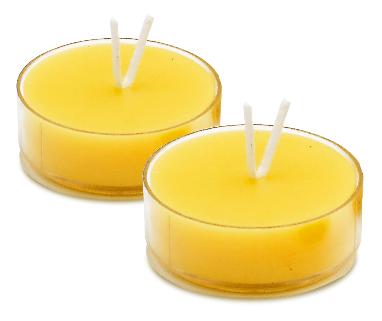 Ner Mitzvah Yaknehaz Tealight Candles - Pure Beeswax Yaknehaz Havdalah Tea Light Candles - Handmade Multi Wick Tea Candle - 2 Pack