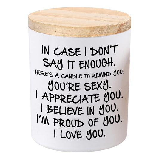 BFJLIFE Candles Gifts for Girlfriend Wife Her Funny Novelty Unique Valentines Mothers Day Anniversary Christmas Birthday Gifts for Girlfriend Wife Women Stocking Stuffers Lavender Scented Soy Candle