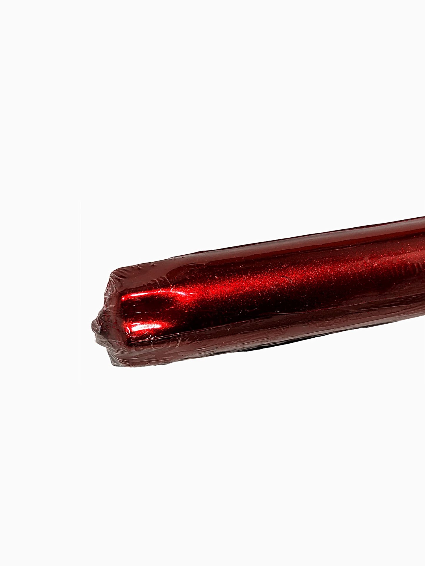 D'light Online Elegant 12" Unscented Metallic Red Taper Candles, Premium Quality Hand-Dipped Tapered Candles, Dripless and Smokeless - Set of 12 (12 Inch, Metallic Red)